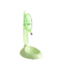 YES4PETS Dog Cat Guinea Pig Water Food Feeder Rabbit Bowl Dispenser Bottle-Green