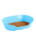 YES4PETS Pet Bed Small Plastic Dog Bedding Sleeping Resting Washable Basket Blue