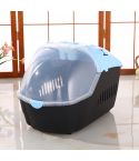 YES4PETS Medium Portable Travel Dog Cat Crate Pet Carrier Cage Comfort With Mat-Blue