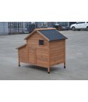 YES4PETS Brown Chicken Coop Rabbit Hutch Cat Cage Hen Chook House