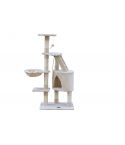 YES4PETS 120 cm Multi level Cat Kitten Scratching Post Tree-Beige
