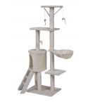 YES4PETS 138cm Cat Scratching Post Tree Post House Tower with Ladder-Beige
