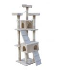 YES4PETS 170cm Cat Scratching Post Tree Post House Tower with Ladder Furniture Beige