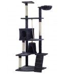 YES4PETS 193cm Cat Scratching Tree Post Sisal Pole Scratching Post Scratcher Tower Condo Grey