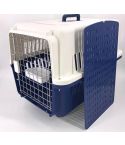 YES4PETS Navy XXXL Dog Puppy Cat Crate Pet Carrier Cage W Tray, Bowl & Removable Wheels