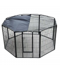 YES4PETS 120 cm Heavy Duty Pet Dog Cat Rabbit Exercise Playpen Puppy Rabbit Fence With Cover