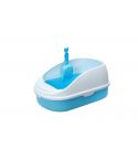YES4PETS Medium Portable Cat Toilet Litter Box Tray with Scoop Blue