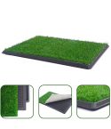 YES4PETS XL Indoor Dog Puppy Toilet Grass Training Mat Loo Pad Potty W 2 Grass