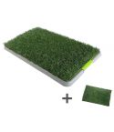 YES4PETS Indoor Dog Puppy Toilet Grass Potty Training Mat Loo Pad pad With 2 Grass