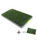 YES4PETS Indoor Dog Puppy Toilet Grass Potty Training Mat Loo Pad pad With 3 Grass