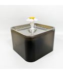 YES4PETS 3L Automatic Electric Pet Water Fountain Dog Cat Stainless Steel Feeder Bowl Dispenser Grey