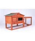 YES4PETS Rabbit Hutch Metal Run Wooden Cage Guinea Pig Cage House