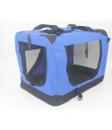 YES4PETS XXXL Portable Foldable Pet Dog Cat Puppy Soft Crate-Blue