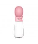 YES4PETS 550ml Portable Pet Dog Puppy Cat Drinking Mug Water Feeder Bottle Valve Travel Bottle Pink