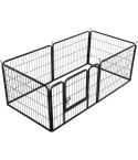 6 Panel Pet Dog Cat Bunny Puppy Play pen Playpen 60x80 cm Exercise Cage Dog Panel Fence