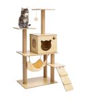 Modern Multi-Level Cats Tree Kittens Scratching Posts Sisal Rope Soft Nest Bed Cat Furniture Tree