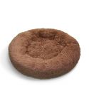 Pet Dog Bed Bedding Warm Plush Round Soft Dog Nest Light Coffee  XL 100cm