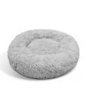 Pet Dog Bed Bedding Warm Plush Round Comfort Dog Nest Light Grey kennel XL 100cm