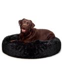 Fur King "Aussie" Calming Dog Bed - Large -Black - 100 cm