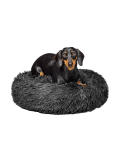 Fur King "Aussie" Calming Dog Bed  - Grey - 60 CM - Small