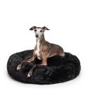 Fur King "Aussie" Calming Dog Bed - Medium - Black - 80 cm