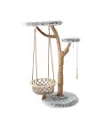 CMISSTREE Modern Cat Tree With Hanging Hammock