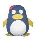 Penguin Cuddling Cushion BLUE