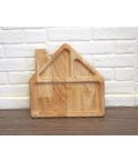 House shaped feeding tray