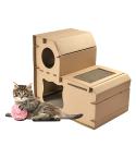 Cat Cardboard House Tree Tower Condo Scratcher Pet Post Pad Mat Furniture